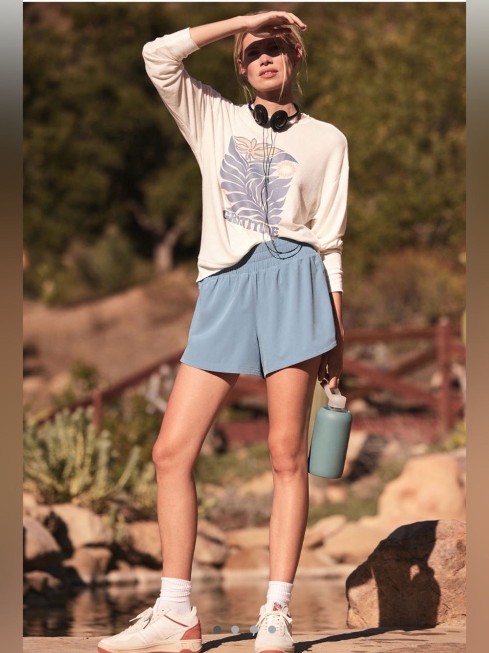 Spiritual Gangster Gratitude Relaxed Savasana Sweater Stone Size Large
